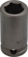 Apex - 3/8" Drive 1/2" Standard Impact Socket - 6 Points, 1-1/2" OAL - Top Tool & Supply