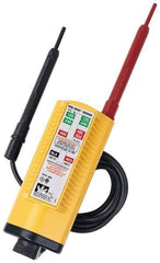 Ideal - 100 VAC/VDC to 600 VAC/VDC, Voltage Tester - LED and Neon Lamps Display, 60 Hz, LR44 Power Supply - Top Tool & Supply