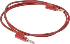 Pomona - Red Electrical Test Equipment Leads - Use with Stacking Banana Plugs - Top Tool & Supply