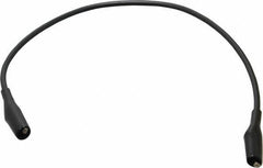 Pomona - Black Electrical Test Equipment Patch Cord - Use with Minigators, Test Clips - Top Tool & Supply