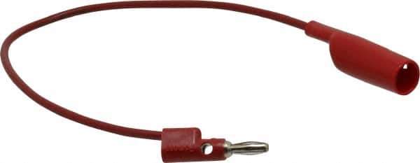 Pomona - Red Electrical Test Equipment Clip - Use with 0.300" Terminal, Banana Plugs - Top Tool & Supply