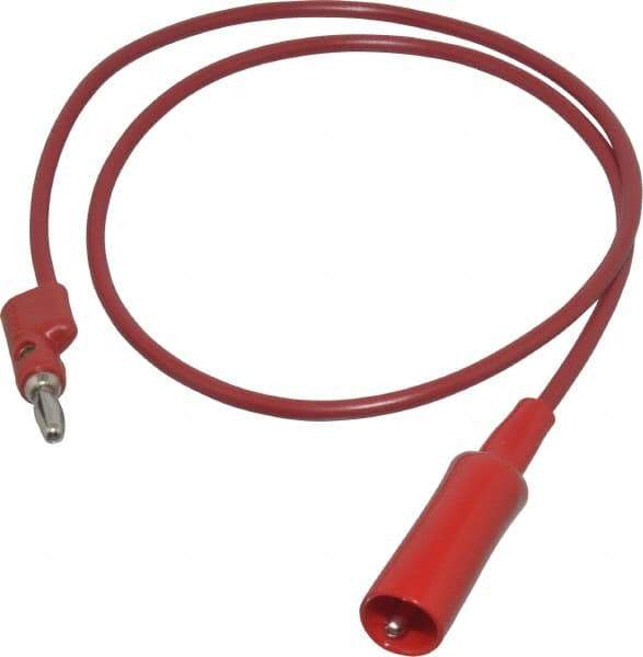 Pomona - Red Electrical Test Equipment Clip - Use with 0.300" Terminal, Banana Plugs - Top Tool & Supply