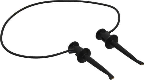 Pomona - Black Electrical Test Equipment Patch Cord - Use with Test Clips - Top Tool & Supply