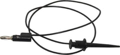 Pomona - Black Electrical Test Equipment Patch Cord - Use with Test Clips - Top Tool & Supply