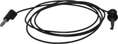 Pomona - Black Electrical Test Equipment Patch Cord - Use with Test Clips - Top Tool & Supply