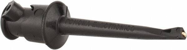 Pomona - Black Electrical Test Equipment Clip - Use with Minigrabbers - Top Tool & Supply