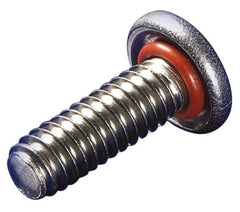 APM HEXSEAL - #4-40, 3/4" Length Under Head, Pan Head, #1 Phillips Self Sealing Machine Screw - Uncoated, 18-8 Stainless Steel, Silicone O-Ring - Top Tool & Supply