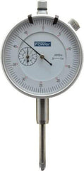 Fowler - 1" Range, 0-25-0 (Balanced), 0-50 (Continuous) Dial Reading, 0.0005" Graduation Dial Drop Indicator - 2-1/4" Dial, 0.05" Range per Revolution, Revolution Counter - Top Tool & Supply