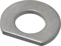 Made in USA - 5/16" Screw Size, 0.343" ID, 1008/1010 Steel Clipped Washer - 0.338 to 0.348" ID, 0.677 to 0.697" OD, 0.055 to 0.065" Thickness, Uncoated - Top Tool & Supply