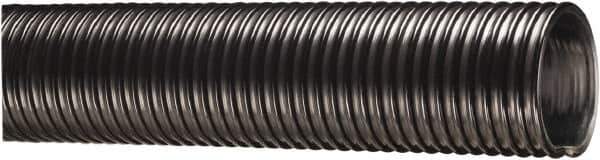 Kuriyama of America - 8" ID x 9.02" OD, 30 Max psi, 28 In. Hg, Dry Material Handling & Transfer Hose - Polyurethane Liner, PVC Cover, -40 to 150°F, 15" Bend Radius, 20' Coil Length, Black - Top Tool & Supply