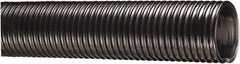 Kuriyama of America - 4" ID x 4.76" OD, 35 Max psi, Full In. Hg, Dry Material Handling & Transfer Hose - Polyurethane Liner, PVC Cover, -40 to 150°F, 6" Bend Radius, 100' Coil Length, Black - Top Tool & Supply