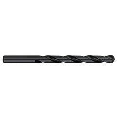 Jobber Length Drill Bit: 0.5625″ Dia, 118 °, High Speed Steel Bright/Uncoated, Right Hand Cut, Spiral Flute, Straight-Cylindrical Shank