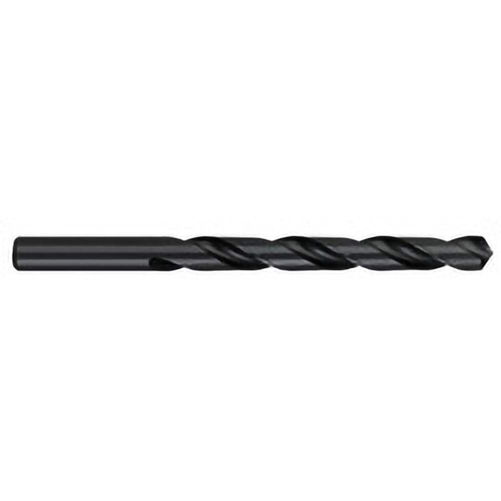 Jobber Length Drill Bit: 0.5938″ Dia, 118 °, High Speed Steel Bright/Uncoated, Right Hand Cut, Spiral Flute, Straight-Cylindrical Shank