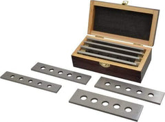 Value Collection - 8 Piece, 6 Inch Long Tool Steel Parallel Set - 1 to 1-3/4 Inch High, 3/16 to 3/16 Inch Thick, 55-62 RC Hardness, Sold as 4 Pair - Top Tool & Supply