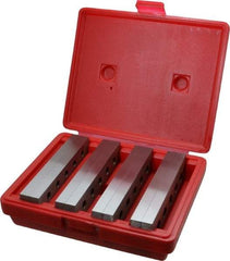 Value Collection - 8 Piece, 6 Inch Long Tool Steel Parallel Set - 1 to 1-3/4 Inch High, 1/2 to 1/2 Inch Thick, 55-62 RC Hardness, Sold as 4 Pair - Top Tool & Supply