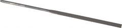 Grobet - 5-1/2" Needle Precision Swiss Pattern Round File - Round Handle - Top Tool & Supply