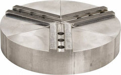 H & R Manufacturing - 11" Chuck Capacity, 1.5mm x 60° Serrated Attachment, Round Soft Lathe Chuck Jaw - 3 Jaws, Aluminum, 1.181" Btw Mount Hole Ctrs, 5" Long x 10" Wide x 2" High, 0.63" Groove, 12mm Fastener - Top Tool & Supply