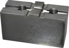 H & R Manufacturing - 8" Chuck Capacity, Tongue & Groove Attachment, Square Soft Lathe Chuck Jaw - Steel, 1-3/4" Btw Mount Hole Ctrs, 3-1/2" Long x 1-1/2" Wide x 1-7/8" High, 5/16" Groove - Top Tool & Supply