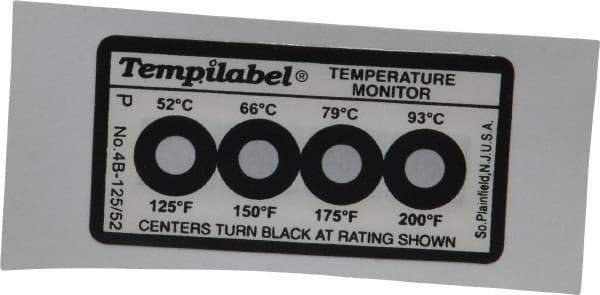 Tempil - 52/66/79/93°C Temp Indicating Label - Top Tool & Supply