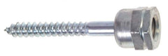 ITW Buildex - 3/8" Zinc-Plated Steel Vertical (End Drilled) Mount Threaded Rod Anchor - 5/8" Diam x 1-1/2" Long, 970 Lb Ultimate Pullout, For Use with Steel - Top Tool & Supply