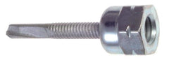 Buildex - 3/8" Zinc-Plated Steel Vertical (End Drilled) Mount Threaded Rod Anchor - 5/8" Diam x 1-1/2" Long, 3,125 Lb Ultimate Pullout, For Use with Steel - Top Tool & Supply