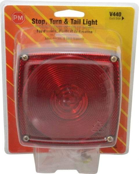 Peterson - 4-1/2" Long x 4-1/2" Wide Red Towing Lights - 12 Volt, Plastic - Top Tool & Supply