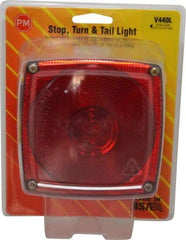 Peterson - 4-1/2" Long x 4-1/2" Wide Red Towing Lights - 12 Volt, Plastic - Top Tool & Supply