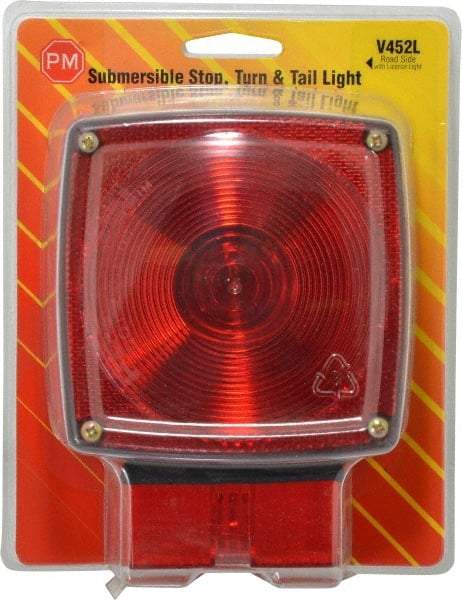 Peterson - 4-1/2" Long x 4-1/2" Wide Red Towing Lights - 12 Volt, Plastic - Top Tool & Supply