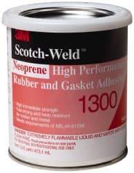 3M - 16 oz Can Yellow Butyl Rubber Joint Sealant - 300°F Max Operating Temp, 4 min Tack Free Dry Time, Series 1300 - Top Tool & Supply