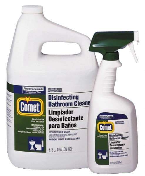 Comet USA LLC - 32 oz Spray Bottle Liquid Bathroom Cleaner - Citrus Scent, Disinfectant, General Purpose Cleaner - Top Tool & Supply