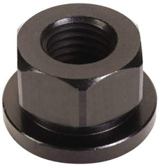 Gibraltar - 7/16-20, 1" Flange Diam, 9/16" High, 3/4" Across Flats, Flange Nut - Grade 12L14 Steel, Black Oxide Finish, 5/32" Flange Height, TCMAI - Top Tool & Supply