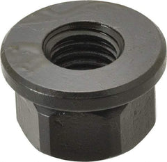 TE-CO - 5/8-11, 1-3/8" Flange Diam, 13/16" High, 1-1/16" Across Flats, Flange Nut - Grade 12L14 Steel, Black Oxide Finish, 3/16" Flange Height, TCMAI - Top Tool & Supply