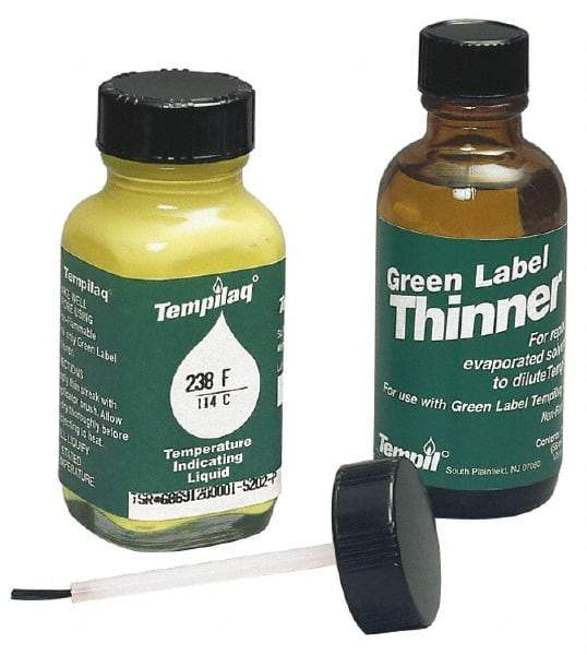 Tempil - 1,200°F Temp Indicating Liquid - 2 Ounce Container, 649°C - Top Tool & Supply