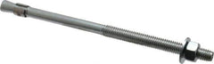 Red Head - 3/8 Inch Diameter, 3/8-16 Inch Thread, 7 Inch Overall Length, Grade 3, Wedge Expansion Concrete Anchor - Steel, Zinc Plated, 3-7/8 Inch Thread Length, Tie Wire Head, 3/8 Inch Drill - Top Tool & Supply