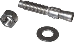 Red Head - 1/2" Diam, 1/2" Drill, 2-3/4" OAL, 2" Min Embedment Wedge Expansion Concrete Anchor - 304 Stainless Steel, Hex Nut Head, Hex Drive, 1-1/4" Thread Length - Top Tool & Supply