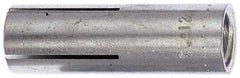 Red Head - 1" Diam, 1" Drill, 1-1/2" Min Embedment Drop-In Concrete Anchor - 303, 18-8 Stainless Steel, Slotted Drive, 1-1/4" Thread Length - Top Tool & Supply