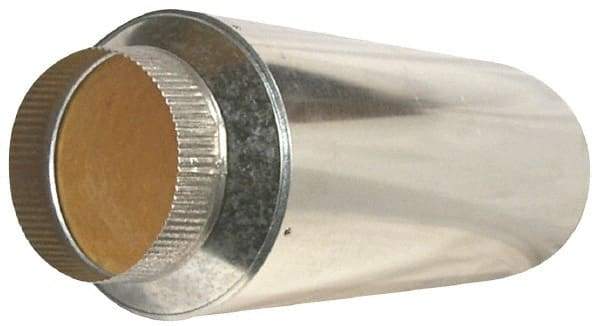 Suncourt - 6" ID Galvanized Duct Muffler - 24" Long x 10" Wide, 26 Gage, 1 Piece - Top Tool & Supply