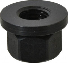 TE-CO - M16x2.00, 33mm Flange Diam, 21mm High, 24mm Across Flats, Flange Nut - Grade 12L14 Steel, Black Oxide Finish, 5" Flange Height, TCMAI - Top Tool & Supply