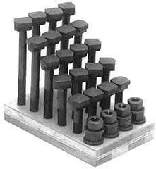 Gibraltar - 28 Piece, 3/4-10, 2 to 6" Length Range, T-Slot Bolt Assortment - 3/4" Slot Width, Grade 8 Steel - Top Tool & Supply