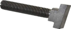 Gibraltar - 1/2-13, 2-1/2" Thread Length, 5/8" Slot Width, Black Oxide, Steel Rotary T Slot Bolt - 3" Length Under Head, Grade 5, 1-1/8" Head Width x 11/32" Head Height - Top Tool & Supply