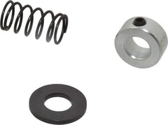 TE-CO - 1/2" Size, Black Oxide Coated Washer Clamp Support - Includes Shaft Collar, Spring & Washer - Top Tool & Supply