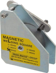 Mag-Mate - 3-3/4" Wide x 1-1/2" Deep x 4-3/8" High, Rare Earth Magnetic Welding & Fabrication Square - 150 Lb Average Pull Force - Top Tool & Supply