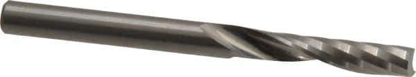 Onsrud - 1/4" Cutting Diam x 1-1/4" Length of Cut, 1 Flute, Upcut Spiral Router Bit - Uncoated, Right Hand Cut, Solid Carbide, 3" OAL x 1/4" Shank Diam, Single Edge, 21° Helix Angle - Top Tool & Supply