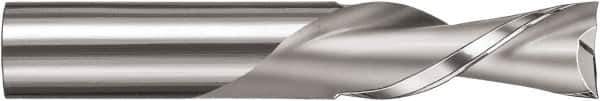 SGS - 1/2" Cutting Diam x 1-1/4" Length of Cut, 2 Flute, Downcut Spiral Router Bit - Uncoated, Right Hand Cut, Solid Carbide, 3" OAL x 1/2" Shank Diam, Square End - Top Tool & Supply