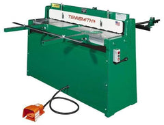 Tennsmith - 52-1/4 Inch Long Blade, Hydraulic Power Floor Shear - 61 Inch Wide x 25 Inch Deep x 42 Inch High, 0.0394 Inch Stainless Steel Capacity, 0.0630 Inch Mild Steel Capacity, 30 Inch Back Gauge Range - Top Tool & Supply