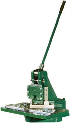 Tennsmith - 6 x 6" Notching Dimension, Metal Notcher - 1.25mm Max Mild Steel Capacity - Top Tool & Supply