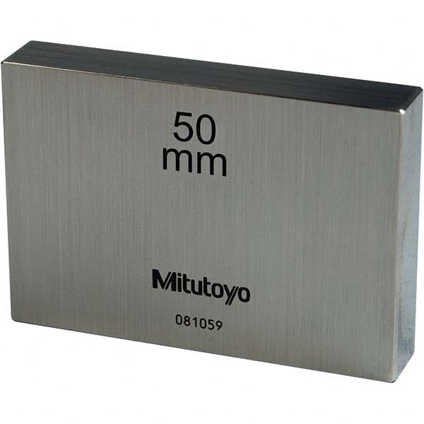 Mitutoyo - 50mm Steel Rectangular Gage Block - Top Tool & Supply