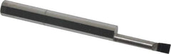 Accupro - 0.12" Min Bore Diam, 0.6" Max Bore Depth, 3/16 Shank Diam, Corner Radius Boring Bar - 0.005 to 0.008" Corner Radius, Right Hand Cut, Solid Carbide, Bright Finish - Exact Industrial Supply