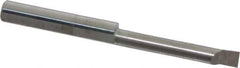 Accupro - 0.16" Min Bore Diam, 1" Max Bore Depth, 3/16 Shank Diam, Corner Radius Boring Bar - 0.005 to 0.008" Corner Radius, Right Hand Cut, Solid Carbide, Bright Finish - Exact Industrial Supply