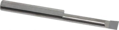 Accupro - 0.16" Min Bore Diam, 0.9" Max Bore Depth, 3/16 Shank Diam, Corner Radius Boring Bar - 0.005 to 0.008" Corner Radius, Right Hand Cut, Solid Carbide, Bright Finish - Exact Industrial Supply